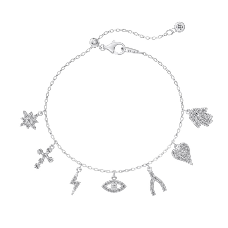 925 Sterling Silver Cubic Zirconia Bracelet