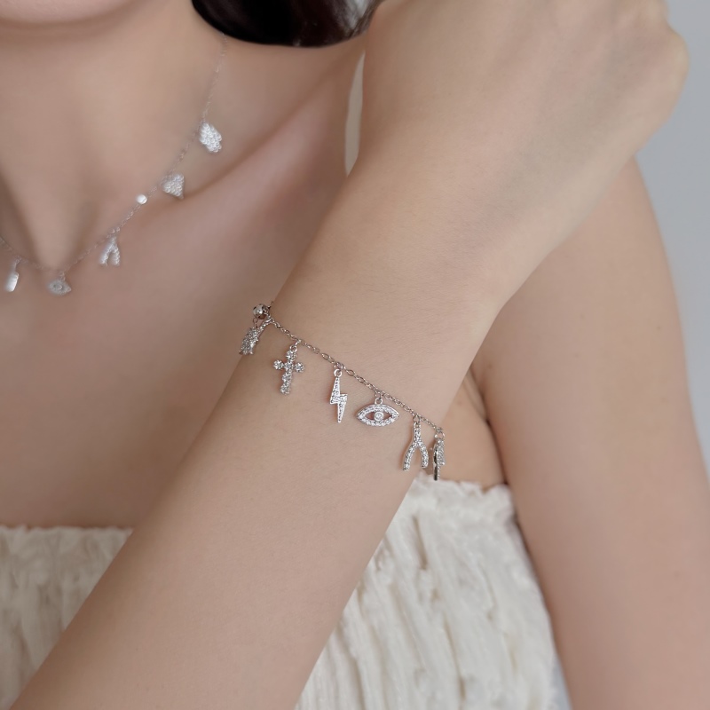 925 Sterling Silver Cubic Zirconia Bracelet - Image 3