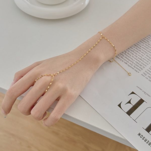 925 Sterling Silver 18K Gold Plated Bracelet