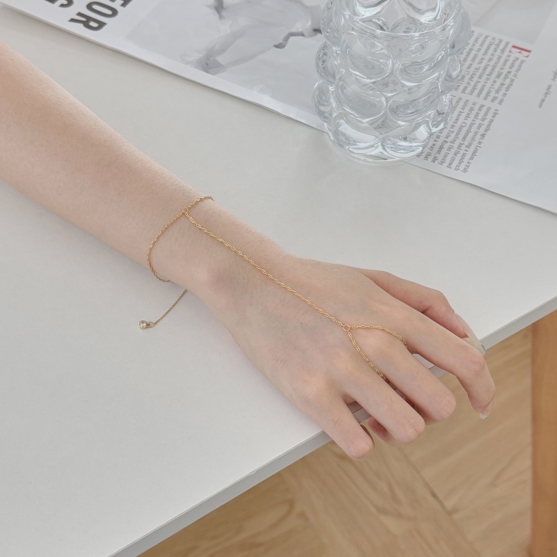 925 Sterling Silver 18K Gold Plated Bracelet - Image 2