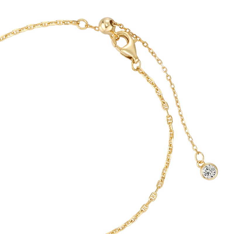 925 Sterling Silver 18K Gold Plated Bracelet - Image 3