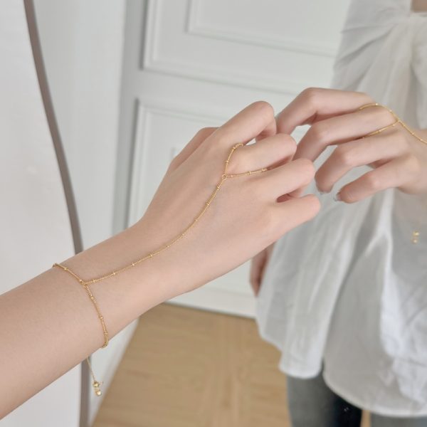 925 Sterling Silver 18K Gold Plated Bracelet