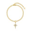 925 Sterling Silver 18K Gold Plated Cubic Zirconia Bracelet