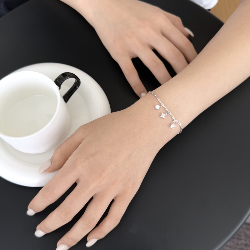 925 Sterling Silver Cubic Zirconia Bracelet - Image 3