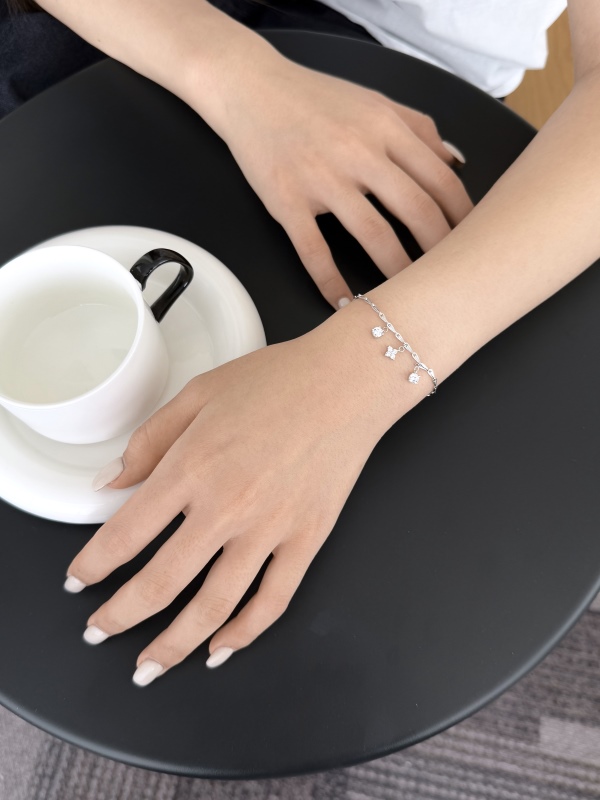 925 Sterling Silver Cubic Zirconia Bracelet - Image 5