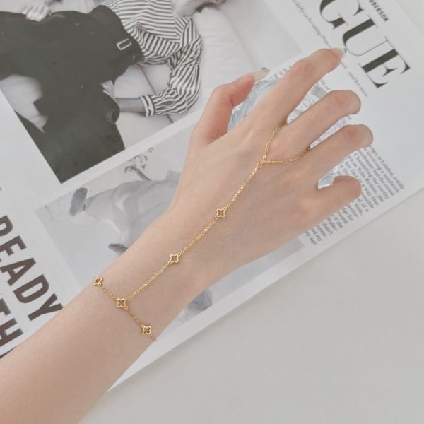 925 Sterling Silver 18K Gold Plated Cubic Zirconia Bracelet