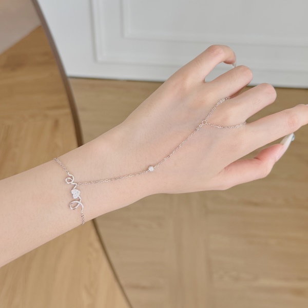 925 Sterling Silver Cubic Zirconia Bracelet - Image 4