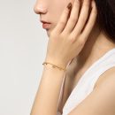 925 Sterling Silver 18K Heart Bracelet
