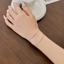 925 Sterling Silver 18K Gold Plated Cubic Zirconia Bracelet