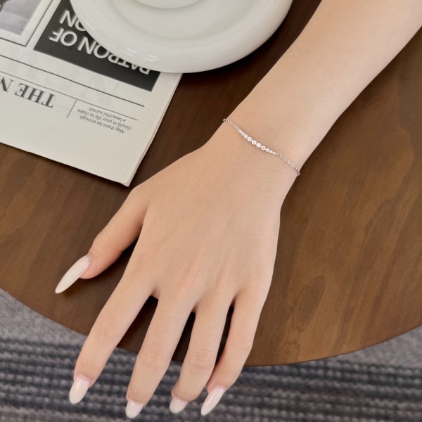 925 Sterling Silver Cubic Zirconia Bracelet - Image 5
