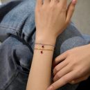 925 Sterling Silver Cubic Zirconia Heart Bracelet