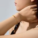 925 Sterling Silver 18K Gold Plated Bracelet