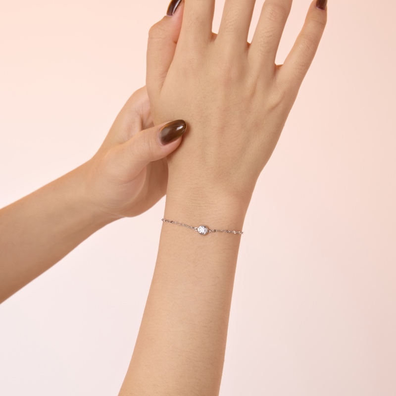925 Sterling Silver Cubic Zirconia Bracelet