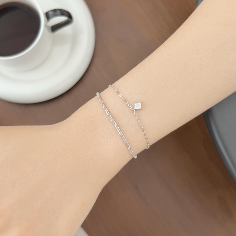925 Sterling Silver Cubic Zirconia Bracelet