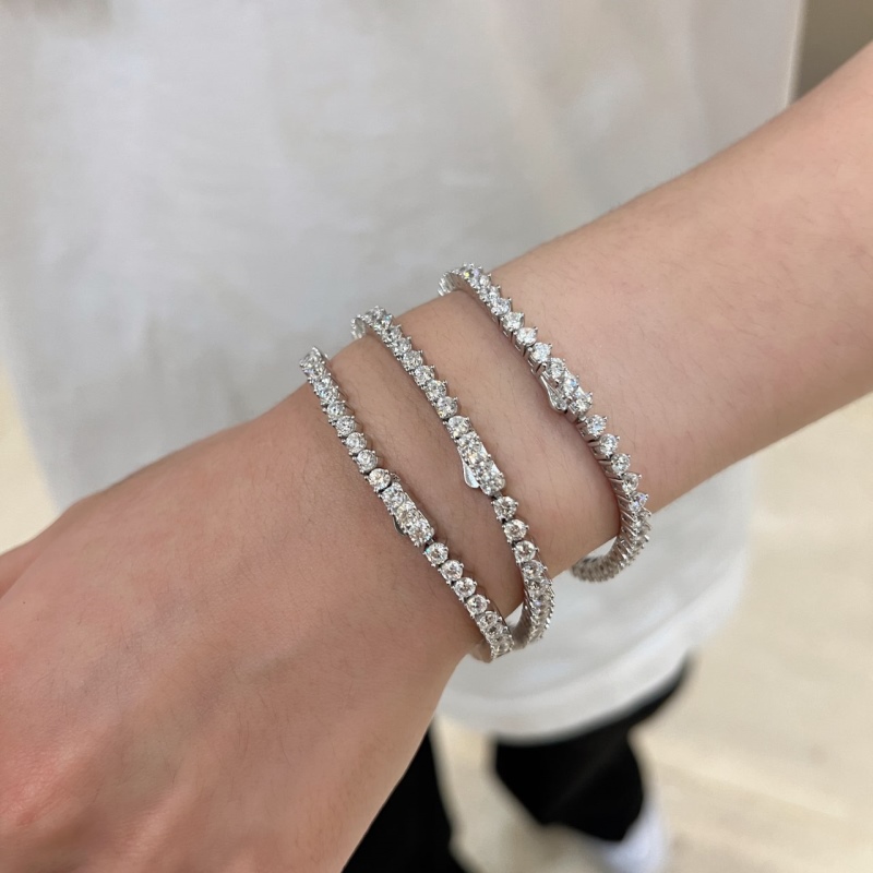 925 Sterling Silver Cubic Zirconia Bracelet - Image 2