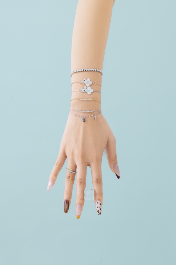 925 Sterling Silver Cubic Zirconia Bracelet - Image 5