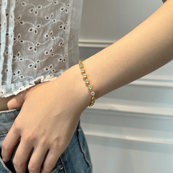 925 Sterling Silver Cubic Zirconia Bracelet