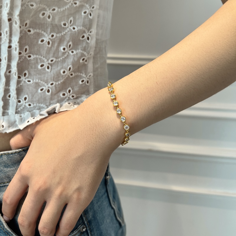 925 Sterling Silver Cubic Zirconia Bracelet