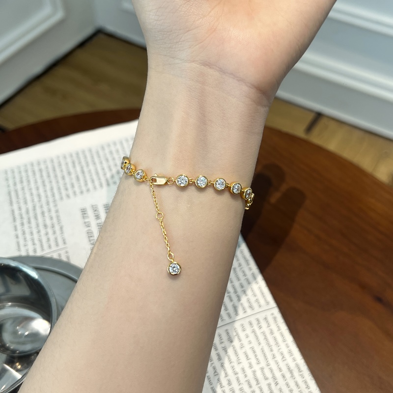 925 Sterling Silver Cubic Zirconia Bracelet - Image 2