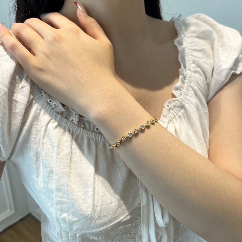 925 Sterling Silver Cubic Zirconia Bracelet - Image 3