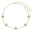 925 Sterling Silver 18K Gold Plated Cubic Zirconia Bracelet