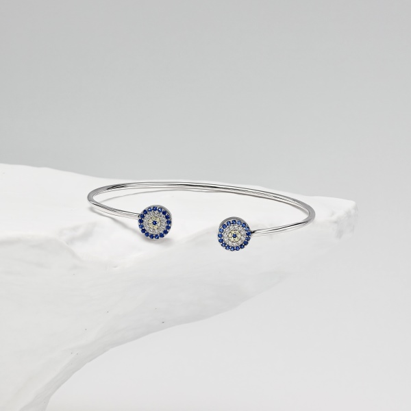 925 Sterling Silver Cubic Zirconia Bracelet - Image 4