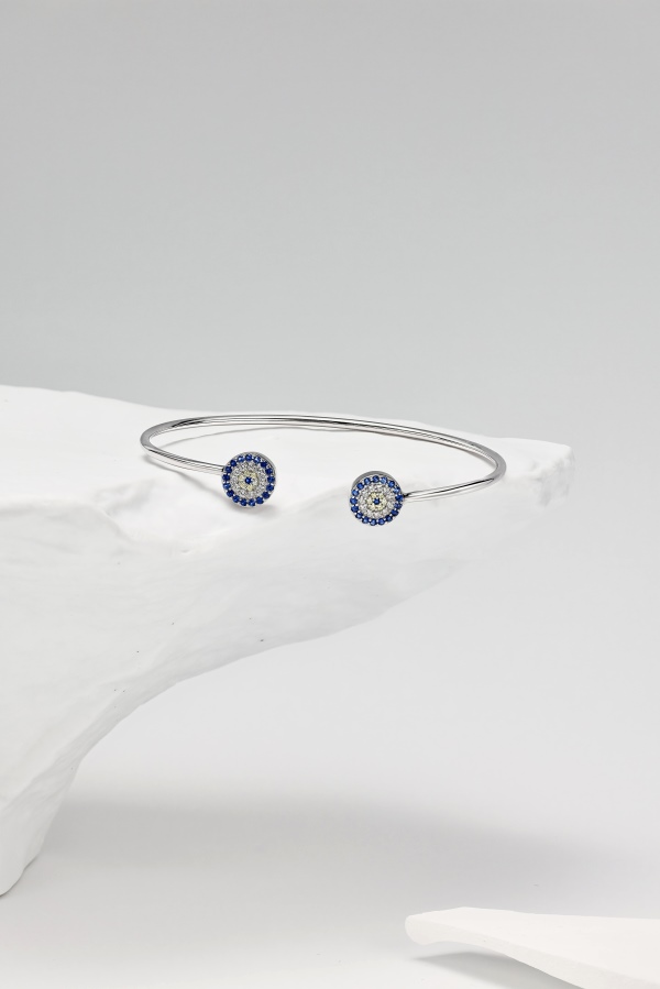 925 Sterling Silver Cubic Zirconia Bracelet - Image 5