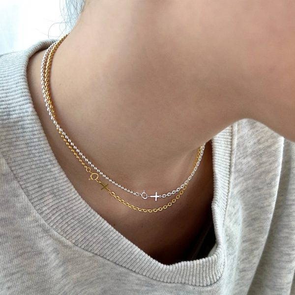 925 Sterling Silver 18K Gold Plated Necklace