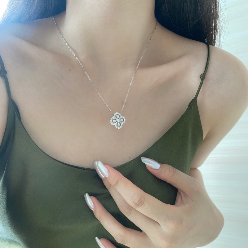925 Sterling Silver Cubic Zirconia Necklace