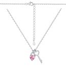 925 Sterling Silver Cubic Zirconia Heart Necklace