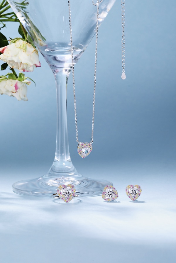 925 Sterling Silver Cubic Zirconia Heart Necklace - Image 5