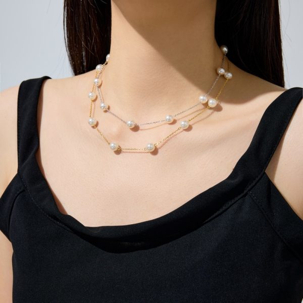 925 Sterling Silver Pearl Necklace