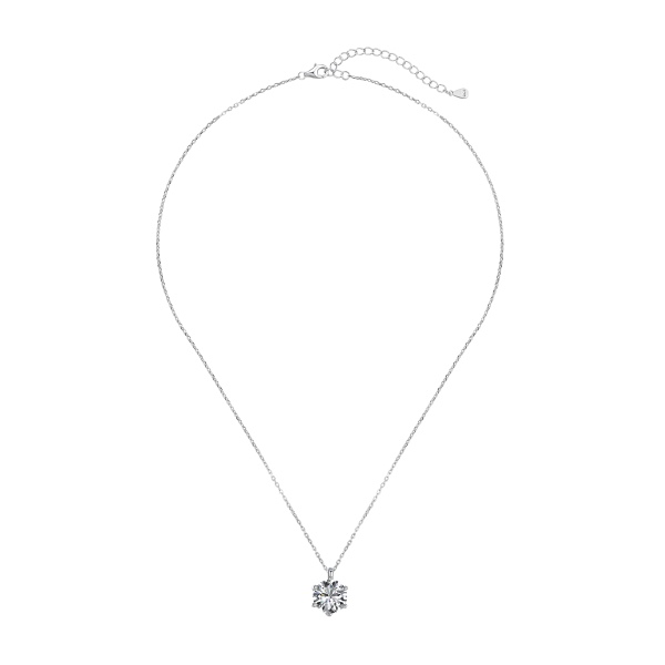 925 Sterling Silver Cubic Zirconia Necklace - Image 4