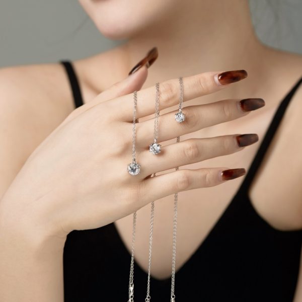 925 Sterling Silver Cubic Zirconia Necklace