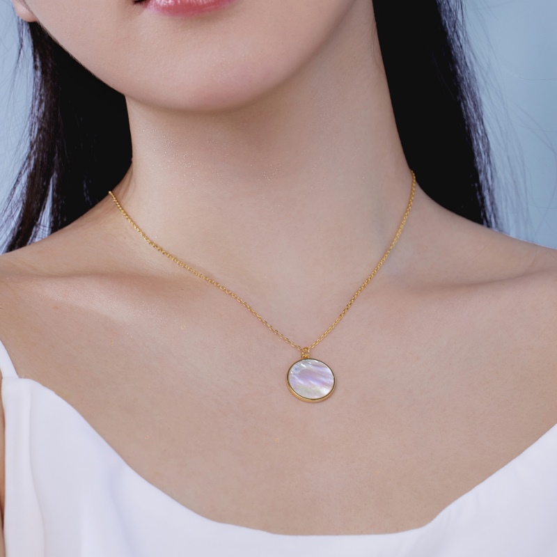 925 Sterling Silver 18K Gold Plated Necklace