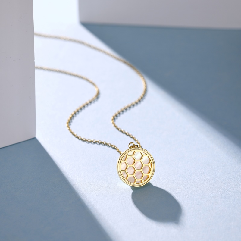 925 Sterling Silver 18K Gold Plated Necklace - Image 2
