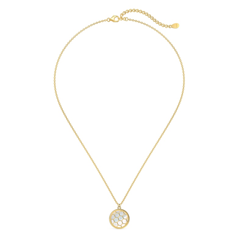 925 Sterling Silver 18K Gold Plated Necklace - Image 3