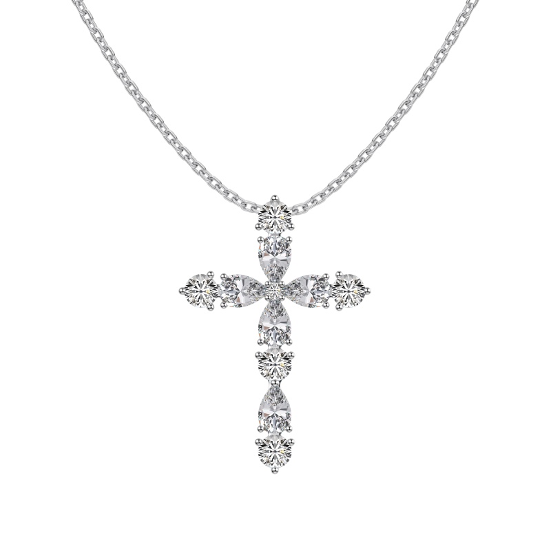 925 Sterling Silver Cubic Zirconia Necklace - Image 3