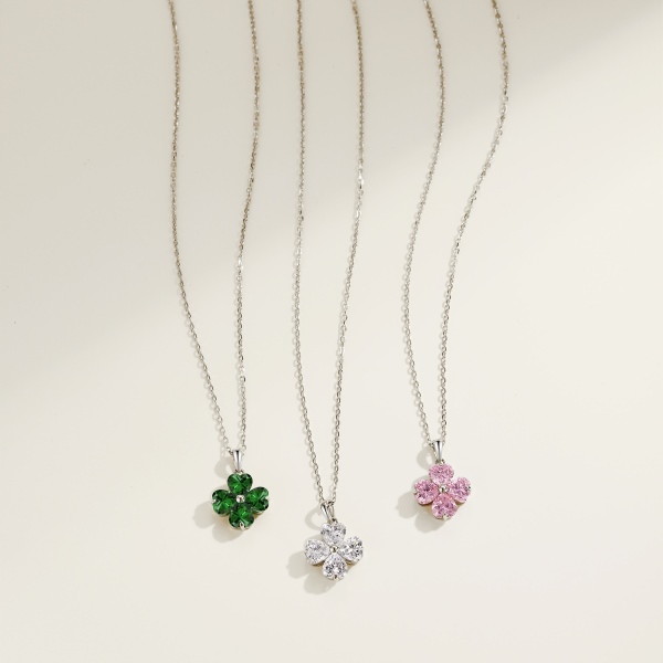 925 Sterling Silver Cubic Zirconia Heart Necklace - Image 5