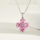 925 Sterling Silver Cubic Zirconia Heart Necklace