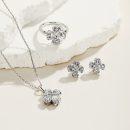 925 Sterling Silver Cubic Zirconia Heart Necklace