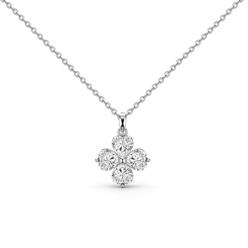 925 Sterling Silver Cubic Zirconia Heart Necklace - Image 2