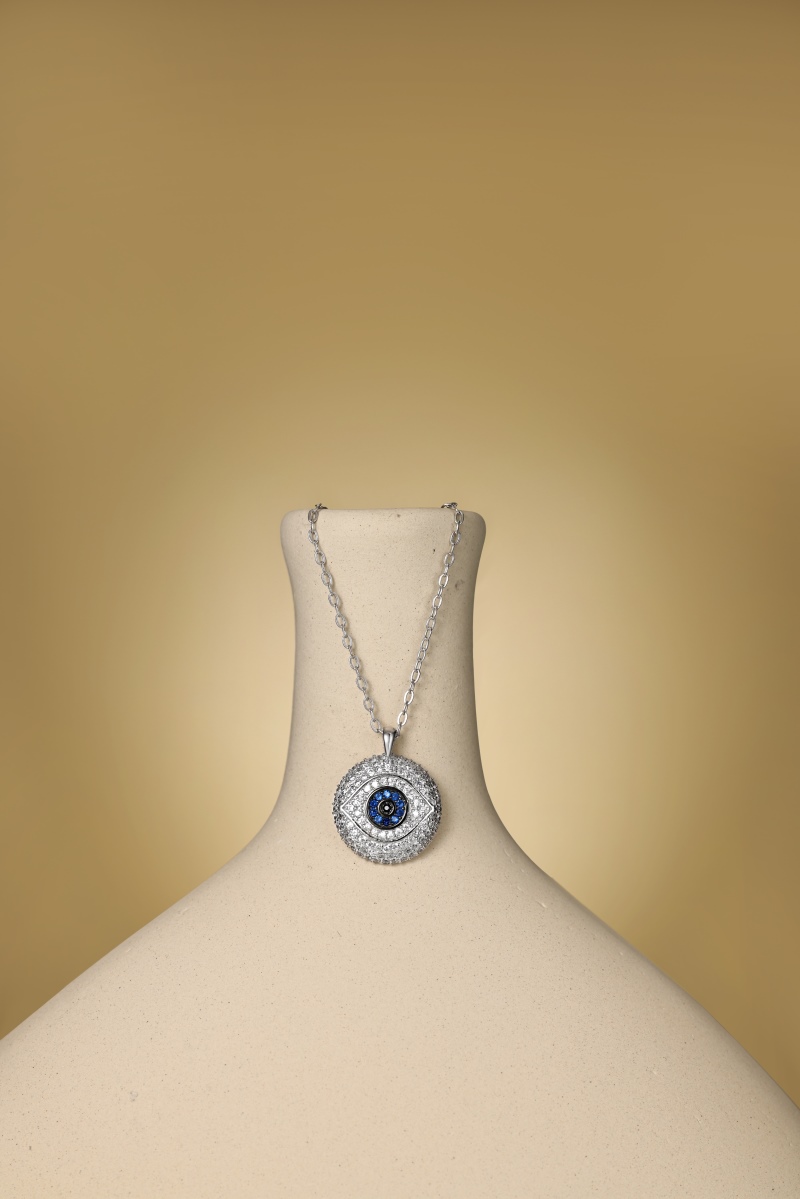 925 Sterling Silver Cubic Zirconia Necklace - Image 2