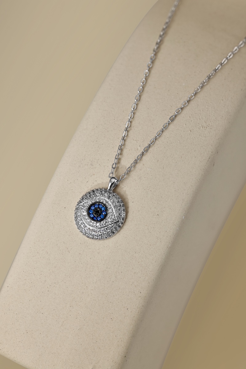 925 Sterling Silver Cubic Zirconia Necklace - Image 3