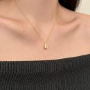 925 Sterling Silver 18K Gold Plated Cubic Zirconia Necklace