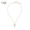 925 Sterling Silver 14K Gold Plated Cubic Zirconia Necklace