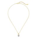 925 Sterling Silver 18K Gold Plated Cubic Zirconia Necklace