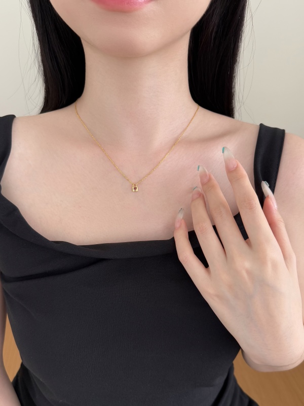 925 Sterling Silver 18K Gold Plated Necklace - Image 5