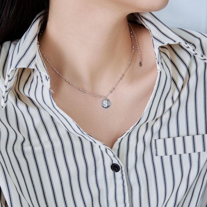 925 Sterling Silver Cubic Zirconia Necklace - Image 3
