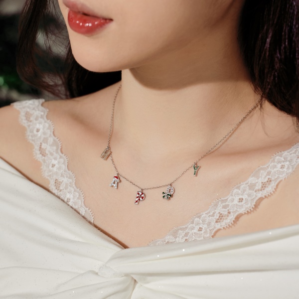 925 Sterling Silver Cubic Zirconia Necklace - Image 4